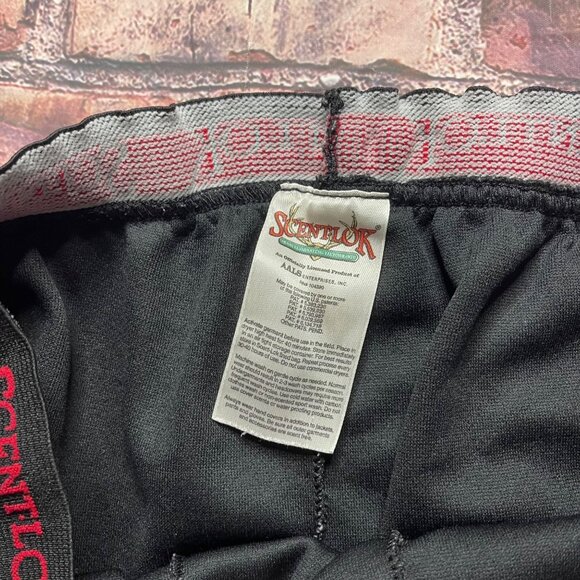 Vintage Scent Lok Base Layer Pants Mens Size M Black Hunting Outdoor USA Made - Picture 3 of 4